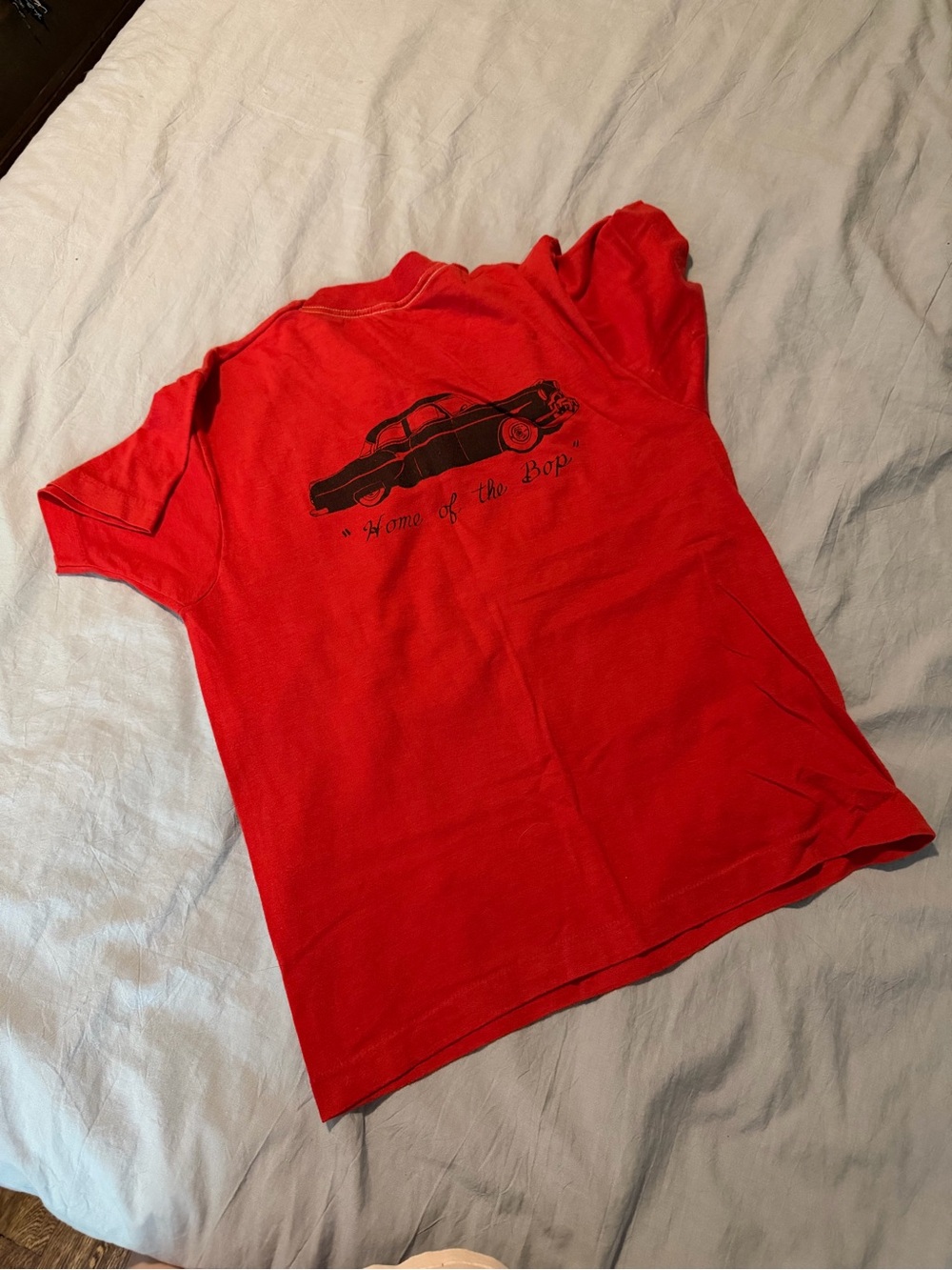 vintage red baby t shirt